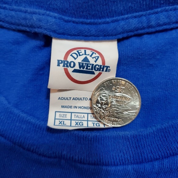 McDonalds Kerwin Frost McNugget Buddies Blue T-Shirt Employee Crew Men's XL - Picture 7 of 8